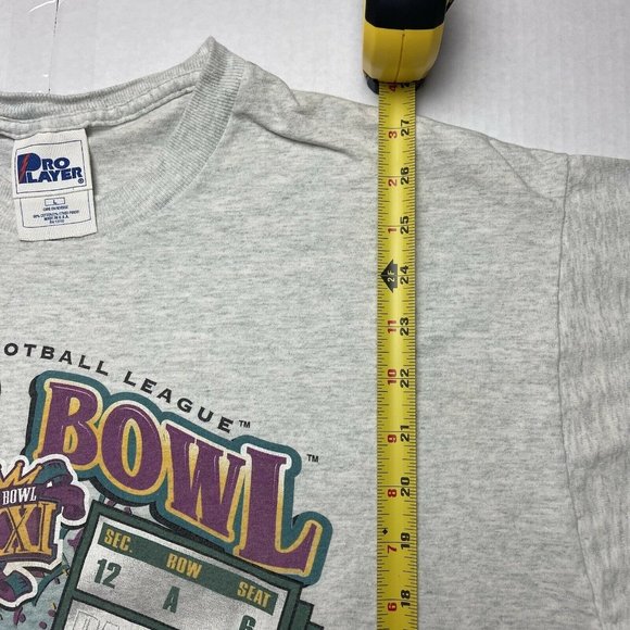 Vintage 90’s Super Bowl XXXI T Shirt by Pro Player 1997 NFL Single Stitched - Picture 6 of 9